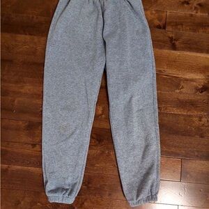 SHEIN Gray Track Pants with Elastic Cuffs